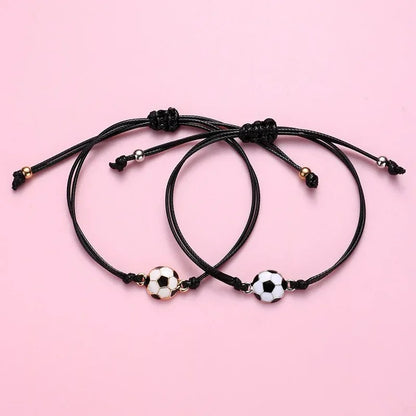Bracelet Garçon Ajustable Duo Amitié Football