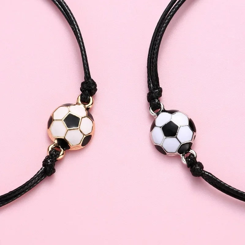 Bracelet Garçon Ajustable Duo Amitié Football