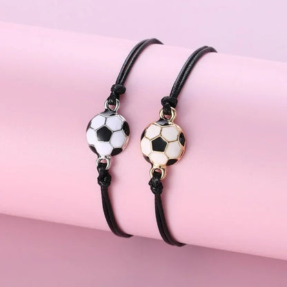 Bracelet Garçon Ajustable Duo Amitié Football