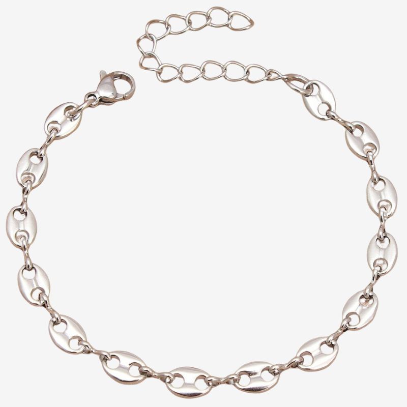Bracelet Grain De Café Femme Simple Acier Inoxydable