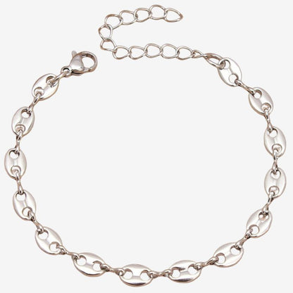 Bracelet Grain De Café Femme Simple Acier Inoxydable