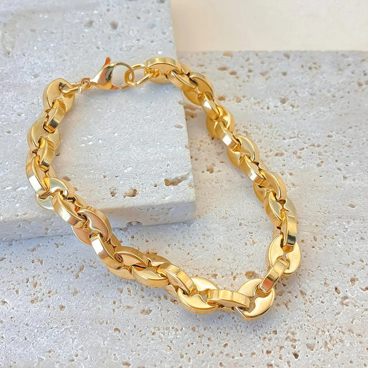 Bracelet Graine de Café Homme Chaine – Acier Inoxydable