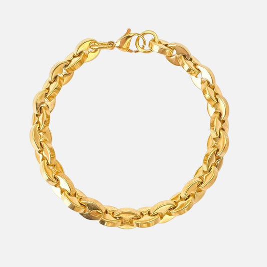 Bracelet Graine de Café Homme Chaine – Acier Inoxydable
