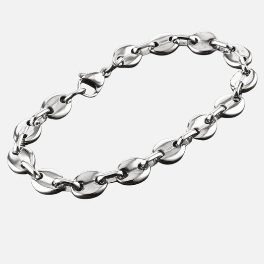 Bracelet Graine de Café Homme Sobre – Acier Inoxydable