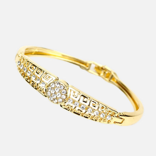 Bracelet Grec Motif Méandre Doré