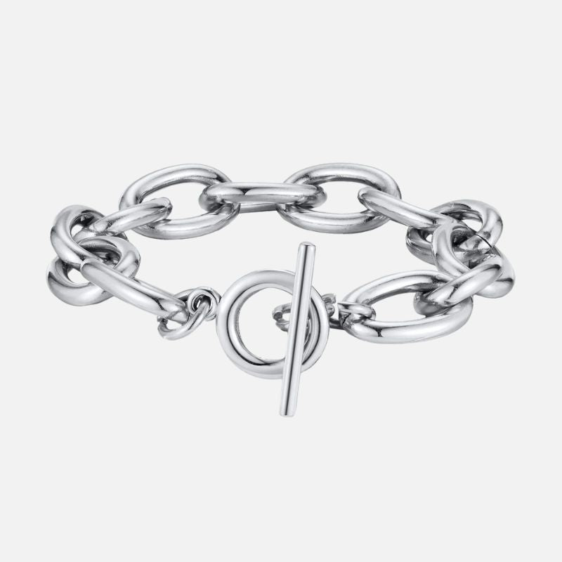 Bracelet Grosse Maille Femme Acier Inoxydable