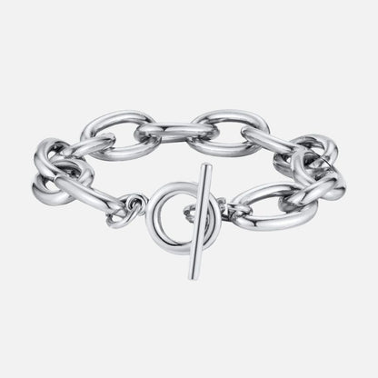 Bracelet Grosse Maille Femme Acier Inoxydable