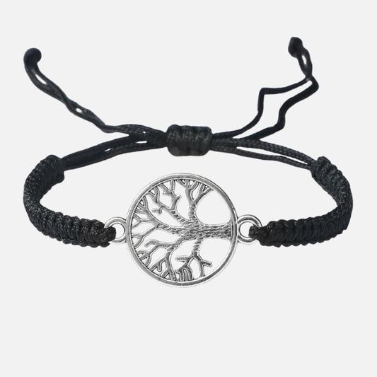 Bracelet Homme Arbre De Vie Cordon Tressé