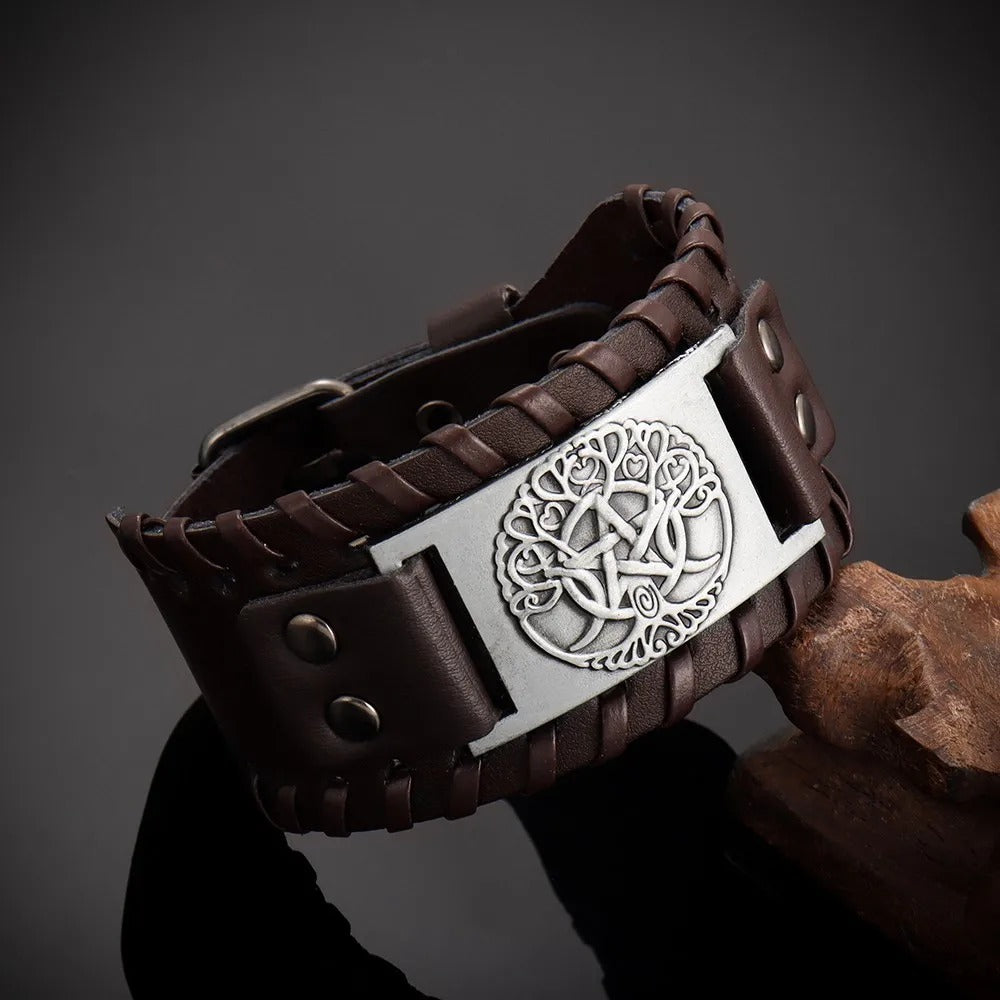 Bracelet Homme Arbre De Vie Large