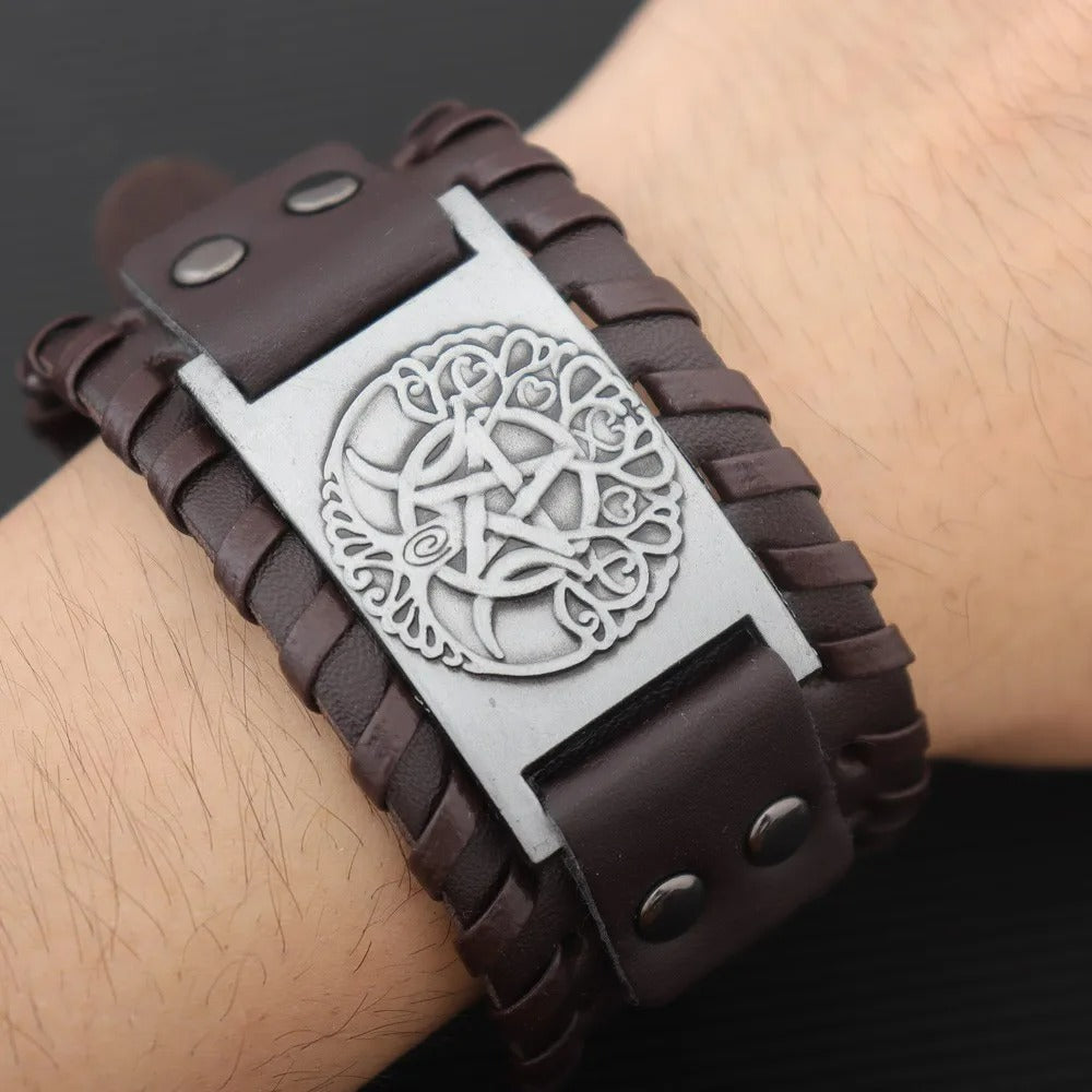 Bracelet Homme Arbre De Vie Large