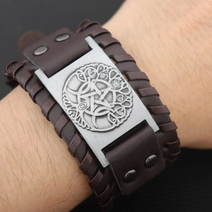 Bracelet Homme Arbre De Vie Large