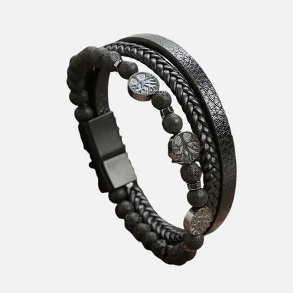 Bracelet Homme Arbre De Vie Et Perles