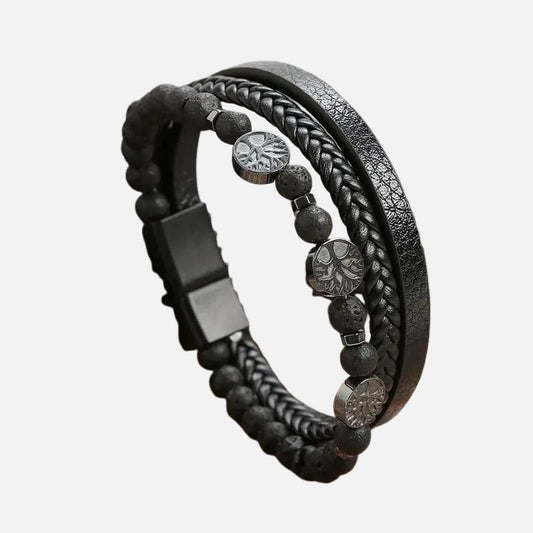 Bracelet Homme Arbre De Vie Et Perles