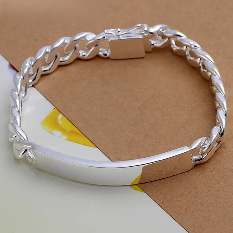 Bracelet Homme Argent Chaîne Gourmette