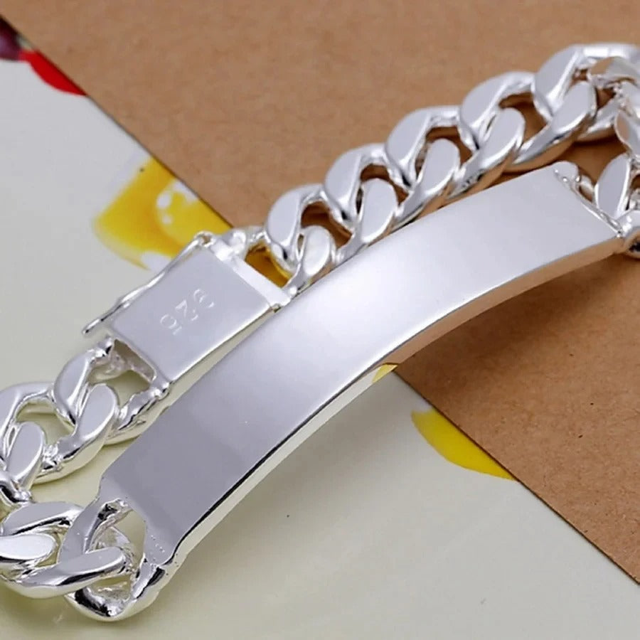 Bracelet Homme Argent Chaîne Gourmette
