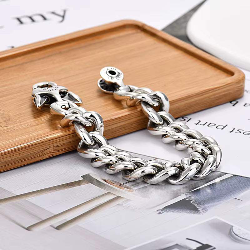 Bracelet Homme Argent Maille Épaisse