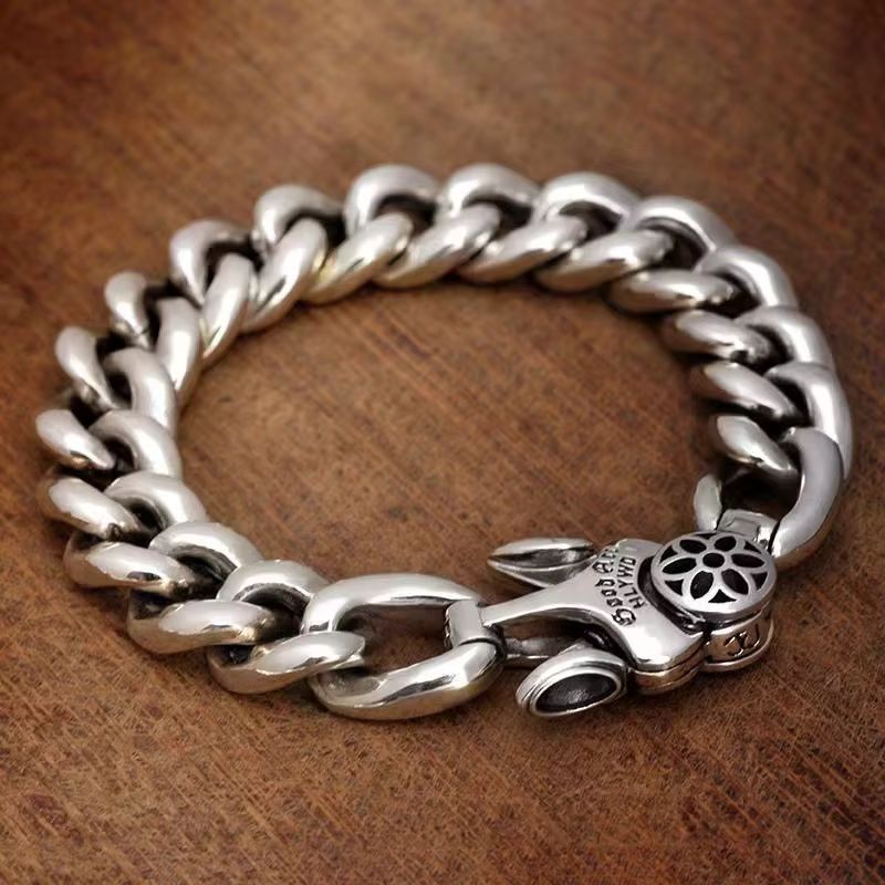 Bracelet Homme Argent Maille Épaisse