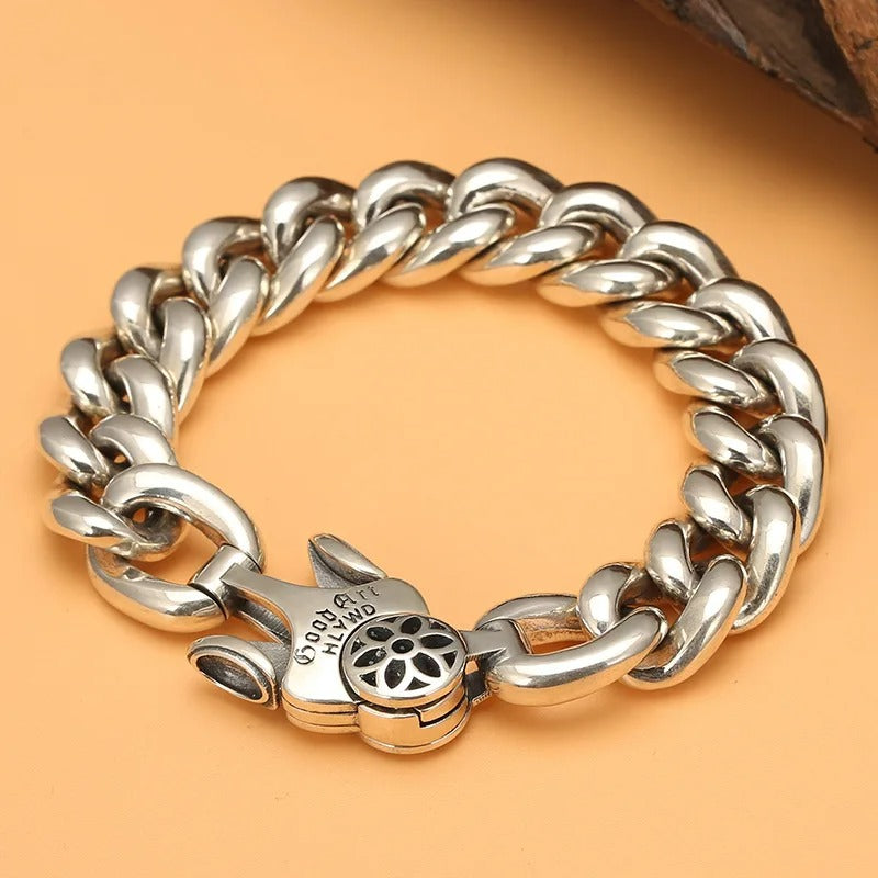Bracelet Homme Argent Maille Épaisse