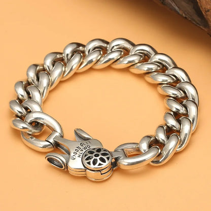 Bracelet Homme Argent Maille Épaisse