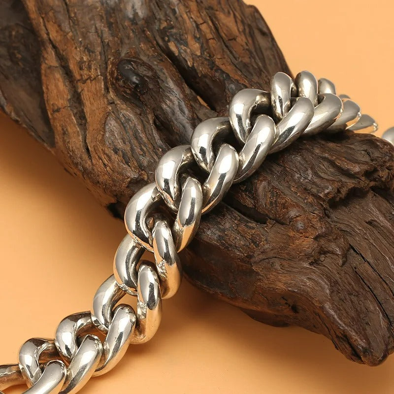 Bracelet Homme Argent Maille Épaisse