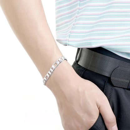 Bracelet Homme Argent Maille Figaro