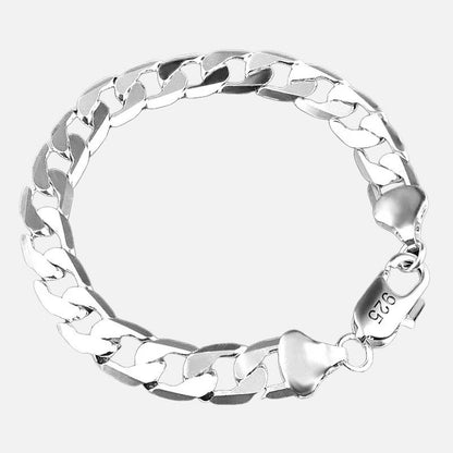 Bracelet Homme Argent Maille Large