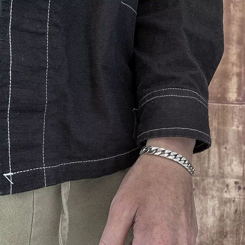 Bracelet Homme Argent Tête Serpent