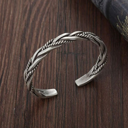 Bracelet Homme Argent Tressé Trois Brins