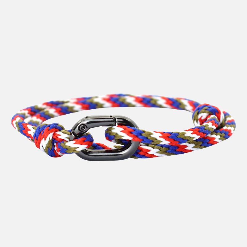 Bracelet Homme Macramé Corde Réglable