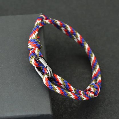Bracelet Homme Macramé Corde Réglable