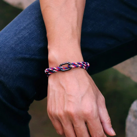 Bracelet Homme Macramé Corde Réglable