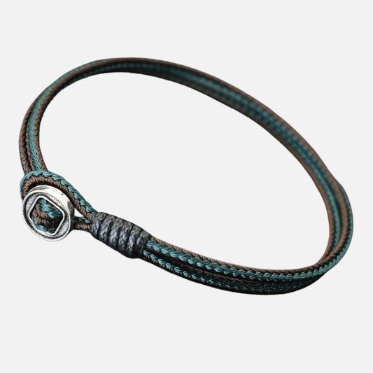 Bracelet Homme Macramé Fermoir Bouton