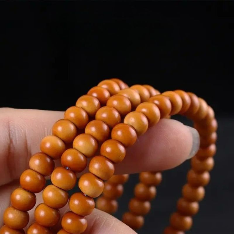 Bracelet Homme Orange Mala Méditation