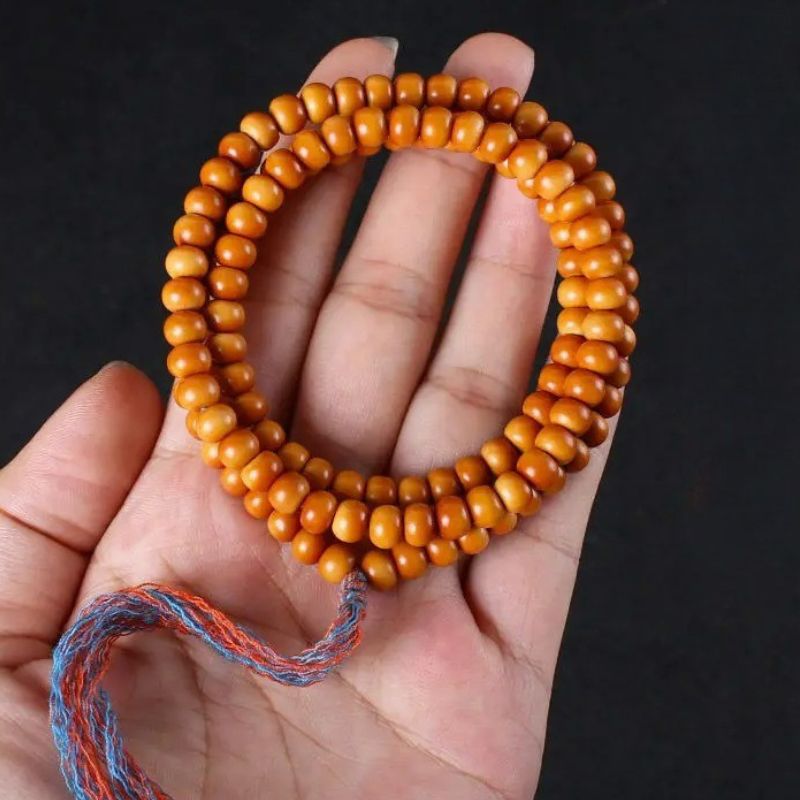 Bracelet Homme Orange Mala Méditation