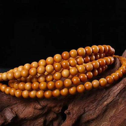 Bracelet Homme Orange Mala Méditation