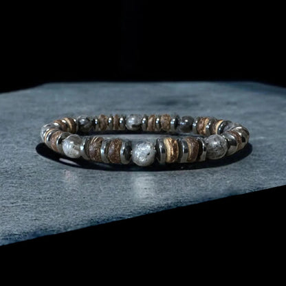 Bracelet Homme Perle Labradorite Multiple