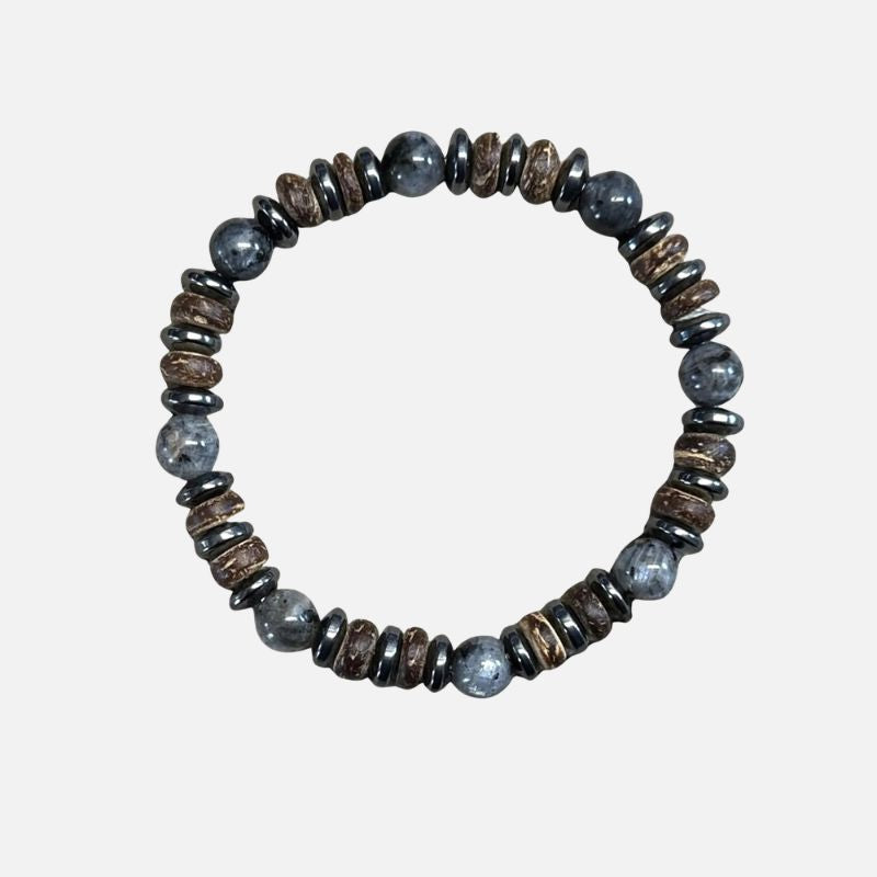 Bracelet Homme Perle Labradorite Multiple