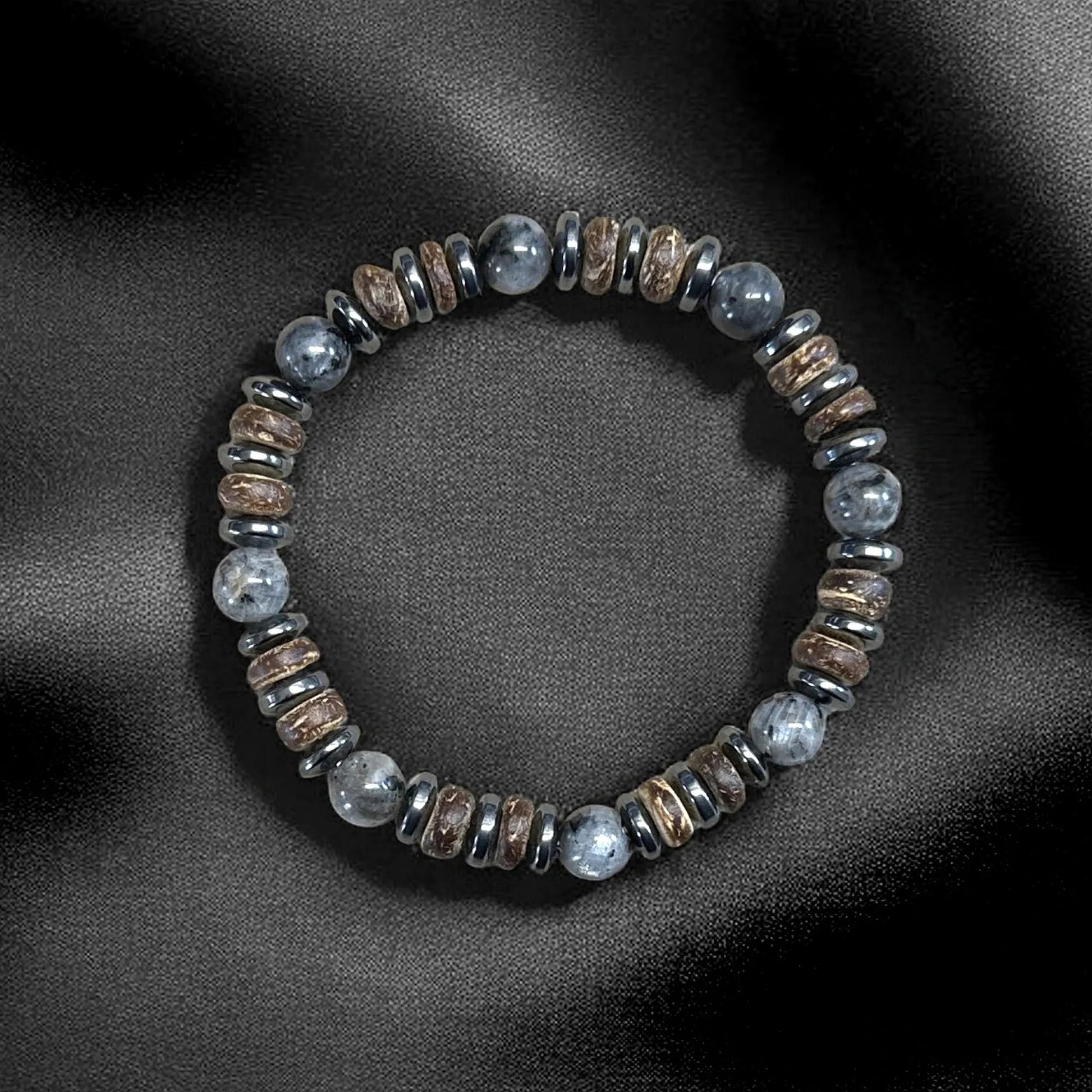 Bracelet Homme Perle Labradorite Multiple