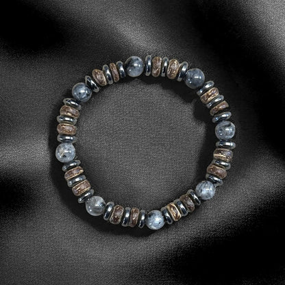 Bracelet Homme Perle Labradorite Multiple