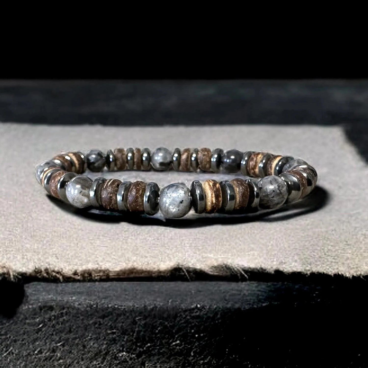 Bracelet Homme Perle Labradorite Multiple