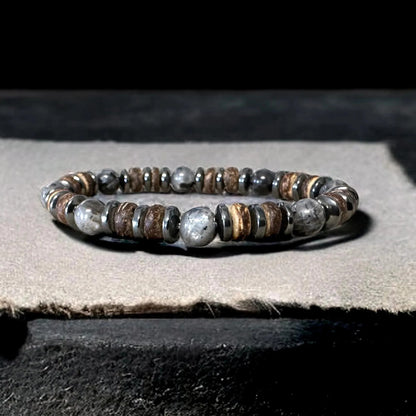 Bracelet Homme Perle Labradorite Multiple