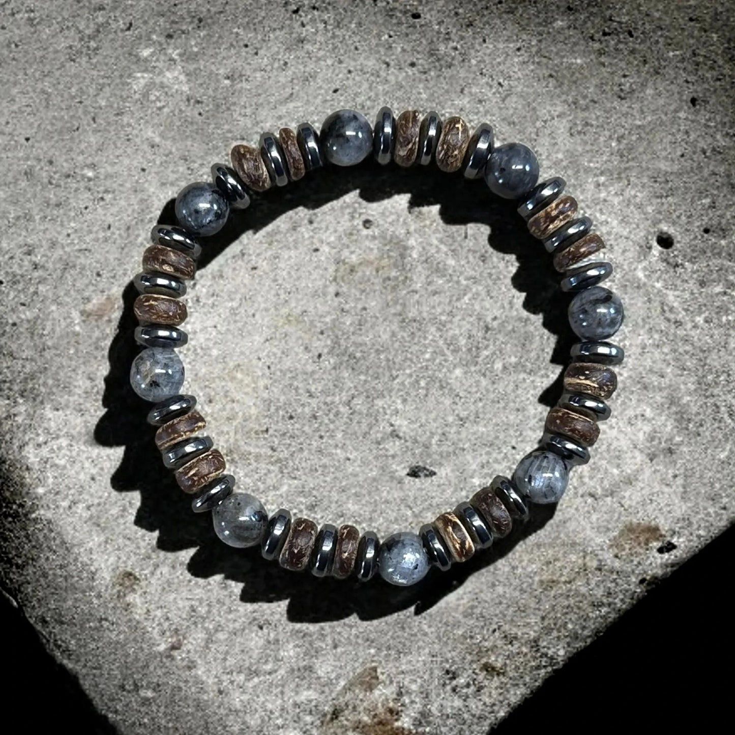 Bracelet Homme Perle Labradorite Multiple