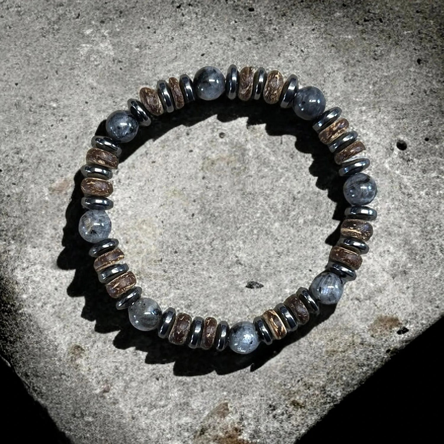 Bracelet Homme Perle Labradorite Multiple