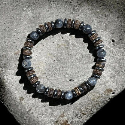 Bracelet Homme Perle Labradorite Multiple