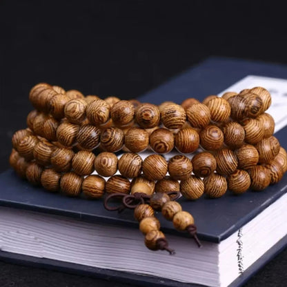 Bracelet Homme Perles Bois Mala Tibétain