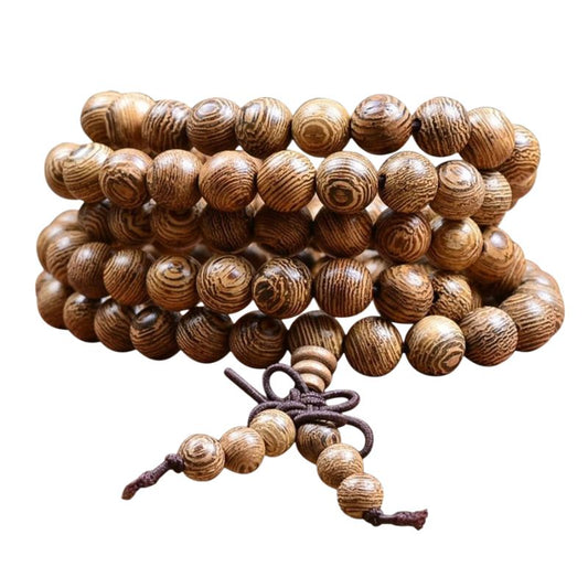 Bracelet Homme Perles Bois Mala Tibétain