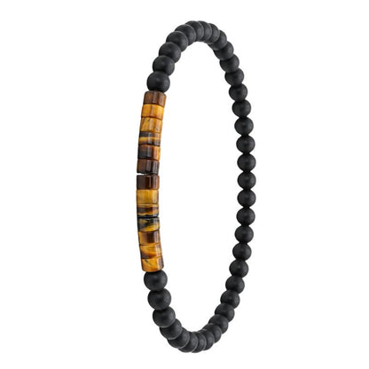 Bracelet Homme Perles Fines Onyx Œil De Tigre