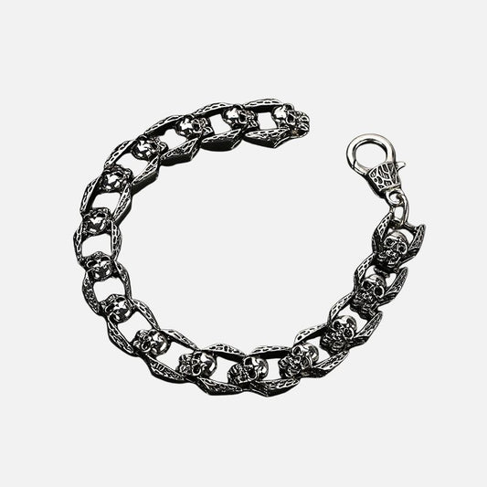 Bracelet Homme Tête de Mort Style Rock