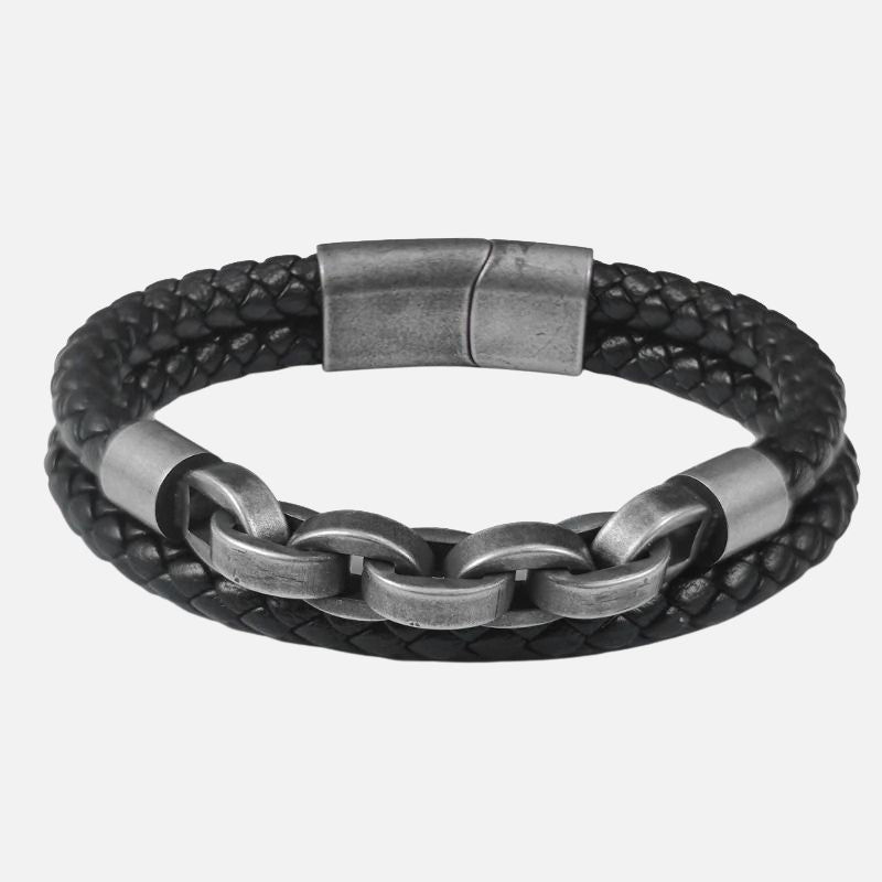 Bracelet Homme Tressé Chaîne Acier Inoxydable