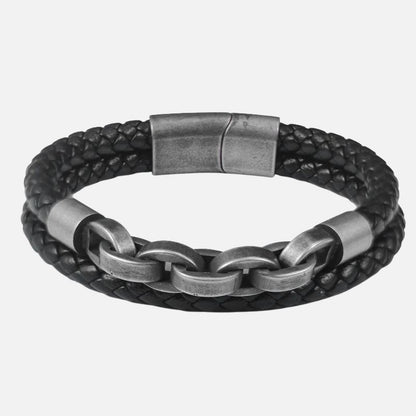 Bracelet Homme Tressé Chaîne Acier Inoxydable